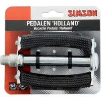 Simson Klassieke fietspedalen - Staal & PVC - Extra grip - Reflectoren - Soepele kogellagers