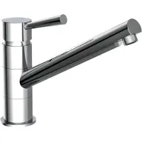 Schutte CORNWALL Design Keukenkraan - Mengkraan - Lage, Draaibare Uitloop - Draaibare Mousseur - Chroom