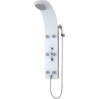 Schutte LANZAROTE Glas-douchepaneel, wit