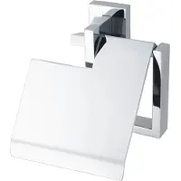 Haceka Toiletrolhouder Edge met Klep Chroom