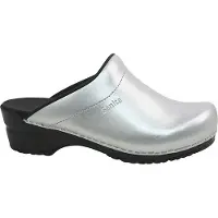 Sanita Klomp Women Original Sonja PU Open Silver-Schoenmaat 40