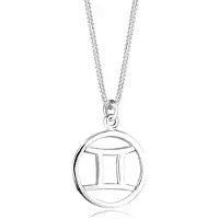 Elli - Halsketting - dames dierenriem hanger tweeling symbool filigraan in 925 sterling zilver - Dames
