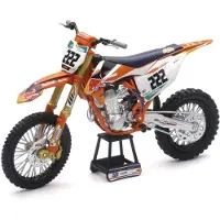 New-Ray New Ray Tony Cairoli Red Bull KTM SXF450 Mini Crossmotor 1/10 Schaalmodel