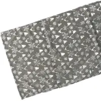 Unique living | tafelloper bernt 45x150cm dark grey
