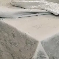 Unique living | tafelkleed crystal 90x90cm silver