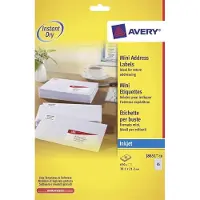 Avery White Mini Label - Inkjet - J8651