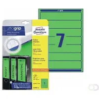 Avery Zweckform Rugetiket Avery smal 38x192mm zelfklevend groen