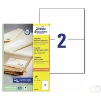 Avery Zweckform Etiket Avery LR3655 210x148mm recycled wit 200 stuks
