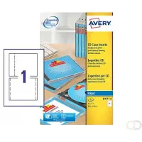 Avery CD-inlegkaarten 151x117mm wit 25 vel 2 kaarten per vel