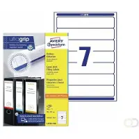 Avery Zweckform Rugetiket Avery smal 38x192mm zelfklevend wit 100 vel