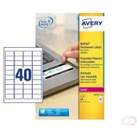 Avery Zweckform Anti-fraude etiketten 45,7 x 25,4 mm, wit, Laserprinter, permanent klevend L6145-20