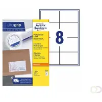 Avery-Zweckform 3660 Universele etiketten 97 x 67.7 mm Papier Wit 800 stuk(s) Permanent hechtend Inkjet, Laser (zwart/wit), Laser (kleur), Kopiëren