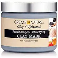 Creme of Nature Clay & Charcoal Pre Shampoo Detoxifying Clay Mask 326gr