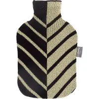 Fashy - Zwart met Goudkleurige Strepen Warmtekruik