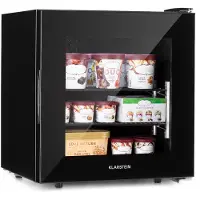 Klarstein IceAge 36 diepvries 36 liter EEK E 2 niveaus thermostaat glazen front