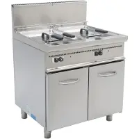 Saro Gasfritteuse met Onderstel | 2 x 17 (Lager dan 90 cm)