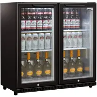 Husky C2-865-BK-NL-HU - Flessen Koelkast - Horeca - Met Glazen Deuren