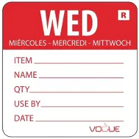 Vogue Kleurcode sticker woensdag Vogue, 500 stuks
