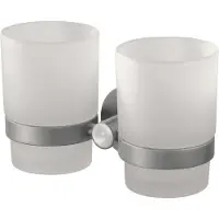 Haceka Kosmos dubbele bekerhouder RVS-look