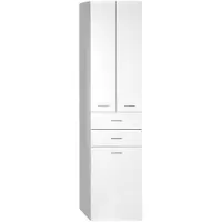 Sapho Zoja kolomkast met wasmand 50x184cm wit