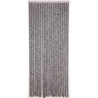 Unyqoos Kattenstaart gordijn antraciet-wit 100x230cm