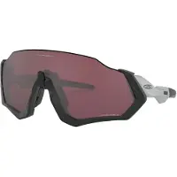 Oakley Flight Jacket Zwart/Mat Grijs Prizm Road Zwarte Bril