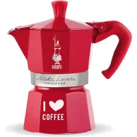 Bialetti Moka Express Love 3 kopjes rood