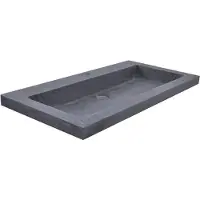 Bally B-stone Meubelwastafel Hardsteen 80x46x5cm Met 1 Kraangat