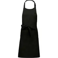 Kariban XXL Keuken- en barbecueschort - zwart - blanco - onbedrukt - (70 x 98 cm)