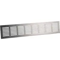 Nedco aluminium plintrooster 40 x 8 cm, RVS