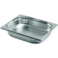 Saro BUDGET LINE GN-bak 1/2 GN geperforeerd Diepte 65 mm, 32,5(B)x26,5(D)x6,5(H)cm