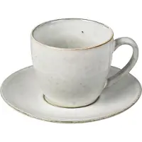 Broste Copenhagen Nordic Sand kop en schotel 8,8 cm.