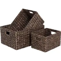 Dixie Water Hyacinth Manden Bruin Pak Van 3 L - Manden Waterhyacint Brown - 45136