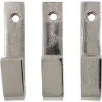 House Doctor Bath Haken 7 Cm Pak Van 3 Zilver - Haken en hangers Roestvrijstaal Roestvrij staal - 205343006