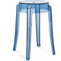 Kartell Charles Ghost Kruk - Set van 2 H 46 cm | Powder Blue