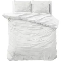 Sleeptime dekbedovertrek Uni - wit - velvet - 240x220