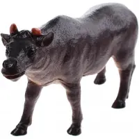 Johntoy Animal World stier 20 cm bruin