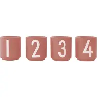 Design Letters espressokop 4-pack Nude