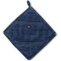 Lexington Icons Denim pannenlap Denimblauw