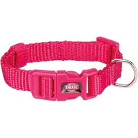 Trixie halsband hond premium fuchsia - 15-25x1 cm - 1 stuks