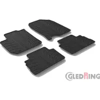 GledRing Rubbermatten Hyundai Kona 10/2017- (T profiel 4-delig + montageclips) voor o.a. HYUNDAI