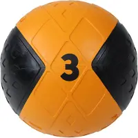 Lifemaxx LMX Medicijn Bal - Medicine Ball - 3 kg - Zwart/Oranje