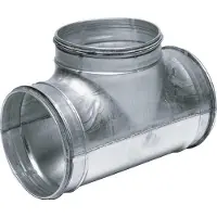 Spiraliet T-stuk 160 mm