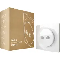 Fibaro Walli N Ethernet Outlet | Dubbele ethernet aansluiting | Wit