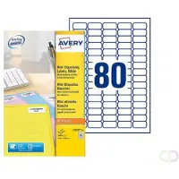 Avery Mini etiketten 35,6 x 16,9 mm, wit L7632-25