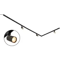 LumenXL Modern 1-fase railsysteem van 3 meter met Jill spots - plafondlamp