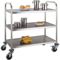 CombiSteel Serveerwagen, demontabel, Combisteel, 3 bladen, 86(b)x54(d)x94(h)