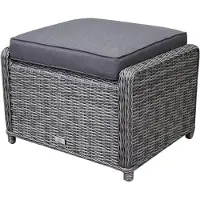 AVH-Collectie Ibiza XL voetenbank 63x55xH43 cm antraciet