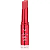 Golden rose Cosmetics Glow Kiss Tinted Lip Balm met SPF15, Vegan Formule (Aardbei)