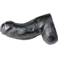 All Black Dildo - 17 cm